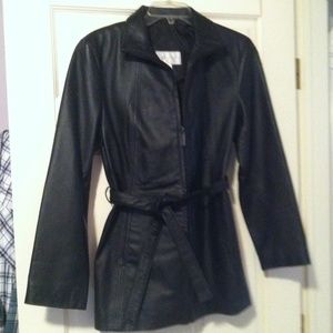 Worthington Leather Coat Like New!!